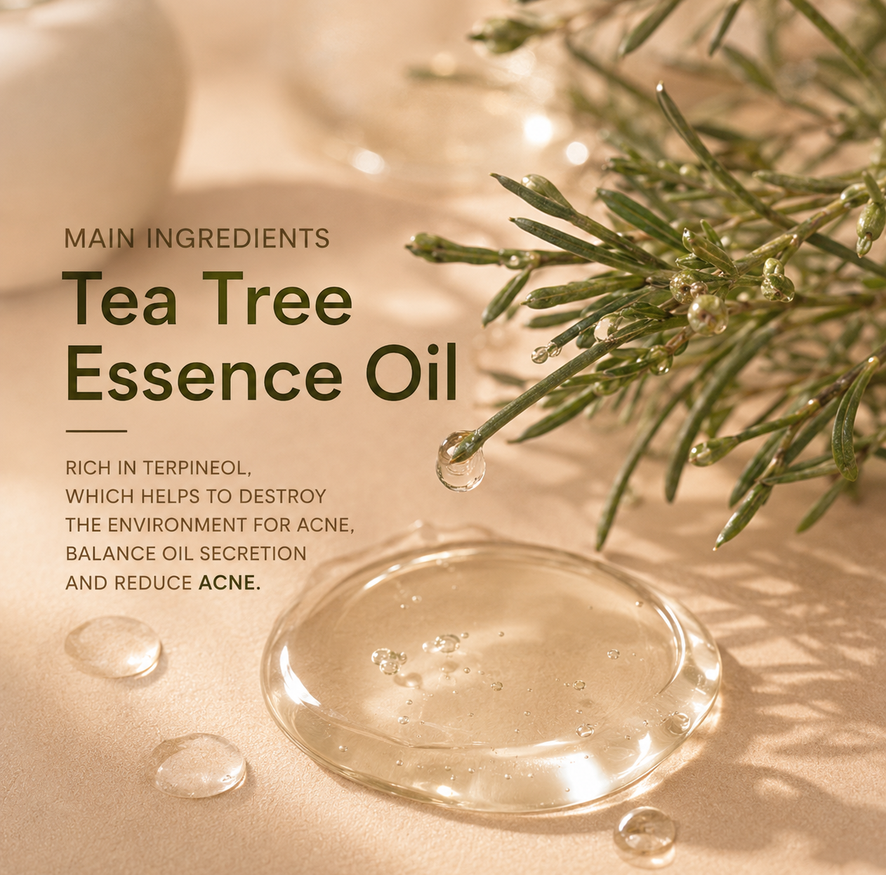 Tea Tree Facial Cleanser 50g - Moisturizing & Cleansing