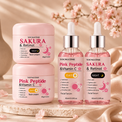 Peptide Vitamin C Day &amp; Sakura Retinol Night Skincare Set
