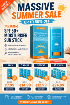 SPF 50+ Invisible Sunscreen Stick