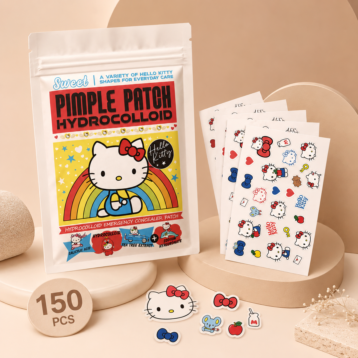 Cute Hello Kitty Pimple Patches – 150 pcs