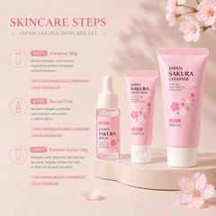 Cherry Blossom Skincare Set - 3 Pieces