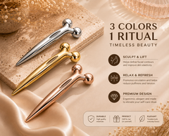 Mini Facial Roller & Eye Massager Device