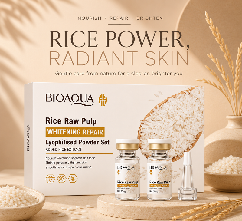 Rice Whitening Repair Skin Care Set