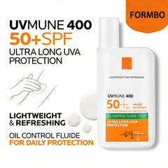 FORMBO SPF50+ Sunscreen Lotion Non-Greasy Lightweight UV Protection, Refreshing Moisturizing Sunblock for Face Body Daily